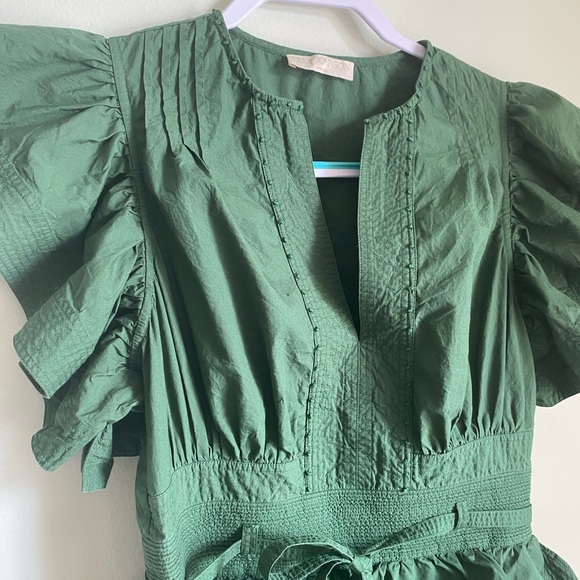 Ulla Johnson Florence Dress in Juniper - Picture 4 of 7